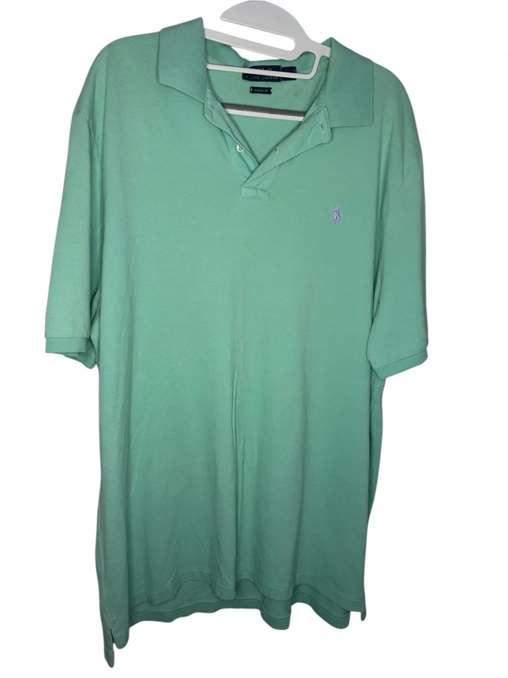 Ralph Lauren Men’s Seafoam Green Polo Shirt
